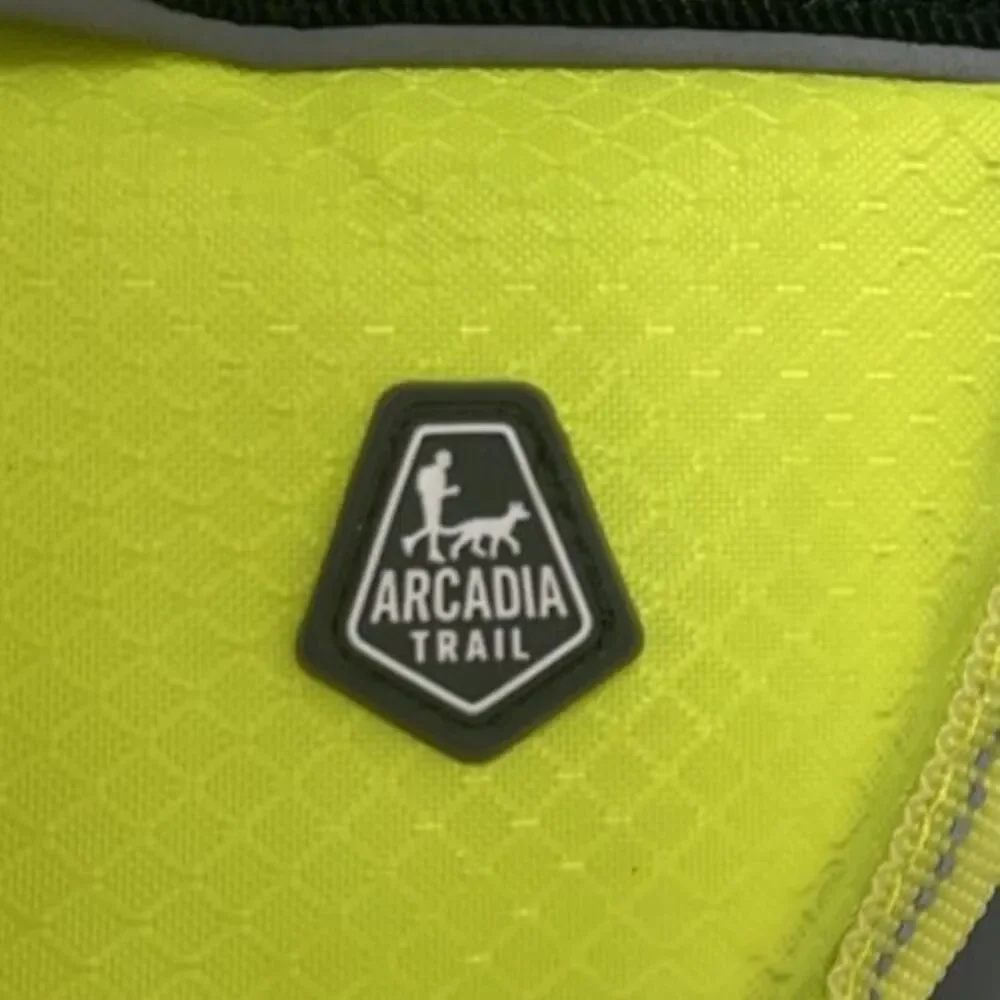 Arcadia Trail High Visibility Dog Life Jacket Flotation Aid Green SZ Medium EUC